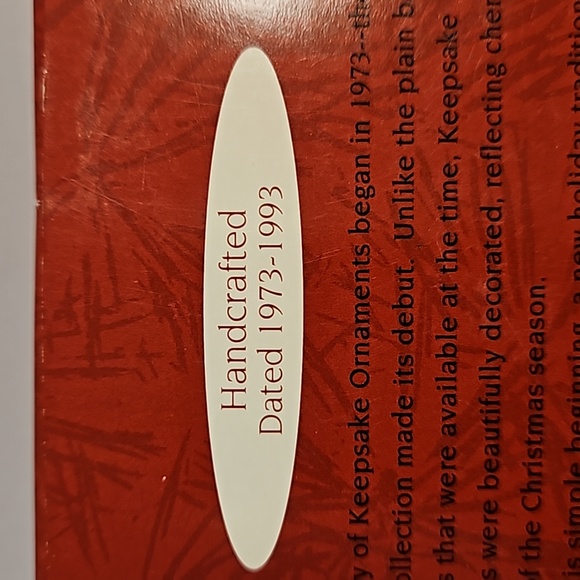 Hallmark Anniversary Edition 20 years of Keepsake Onaments Tannenbaum's Dept. 93 - Picture 4 of 10